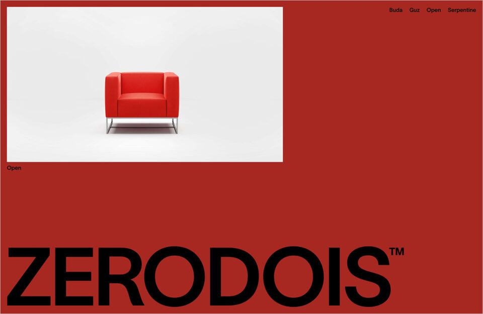 ZERODOISウェブサイトの画面キャプチャ画像